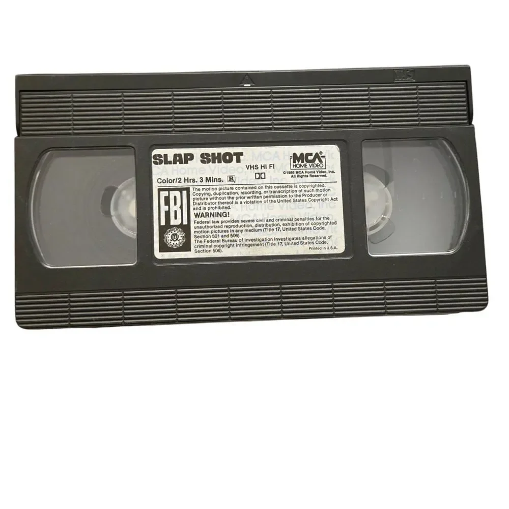 Slap‎ Shot VHS Paul Newman Cult Classic Sports Comedy Hard Shell Rare 1985
